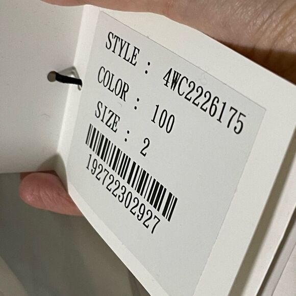 NWT $495 Alexander wang CROSS DRAPE SHIRTDRESS IN COMPACT COTTON - Picture 14 of 14